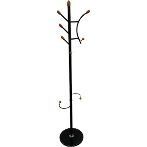 Obrazek Wieszak metalowy stojący Marsure 9057 czarny/naturalny