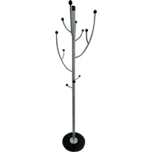 Obrazek Wieszak metalowy stojący Riolo 9060 srebrny/czarny