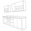 Obrazek Kuchnia Glamour 260 C Plus z blatem white