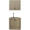 Obrazek Kuchnia Stilo Claygrey/Biały 80cm Bez Blatu