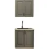 Obrazek Kuchnia Stilo Dustgrey/Biały 80cm Bez Blatu