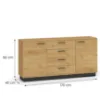 Obrazek Komoda Modesto 04 Dąb/Czarny