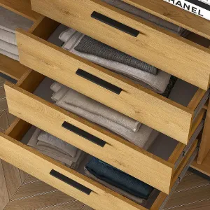 Obrazek Komoda Modesto 04 Dąb/Czarny
