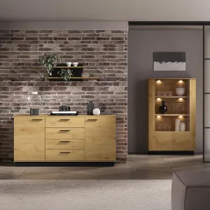 Obrazek Komoda Modesto 04 Dąb/Czarny