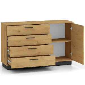 Obrazek Komoda Modesto 05 Dąb/Czarny