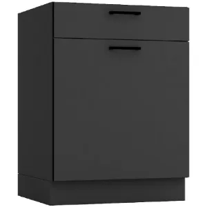 Obrazek Szafka Kuchenna Anika D60S/1 P/L grafit/grafit