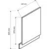 Obrazek Front Zmywarki Anika FZ 45 PO grafit/grafit