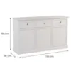 Obrazek Komoda Lucca K3D3S biały opal