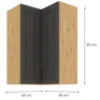 Obrazek Szafka kuchenna Stilo Grafit/Artisan 60X60 GN-90 2F (90°)