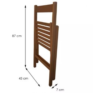 Obrazek Krzesło Libro 43x48x79 Cm Wallnut