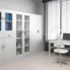 Obrazek Szafa Jan H metalowa antracyt/biały