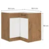 Obrazek Szafka Kuchenna Vigo Biały Hg 90x90 Nd 2f Bb