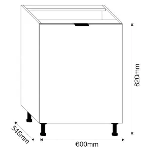 Obrazek Szafka Kuchenna Loft II D60 grafit