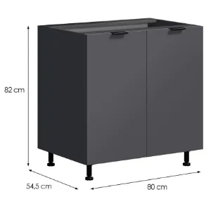 Obrazek Szafka Kuchenna LOFT II D80 grafit