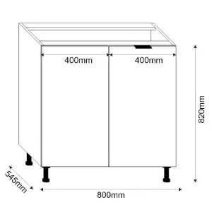 Obrazek Szafka Kuchenna LOFT II D80 grafit