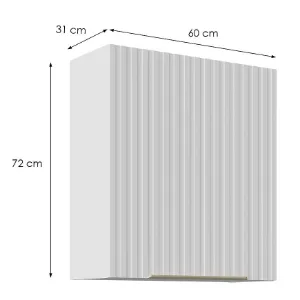 Obrazek Szafka Kuchenna Tuluza 60G-72 1F biały mat lamel