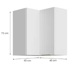 Obrazek Szafka Kuchenna Tuluza 60x60 GN-72 2F (90°) biały mat lamel