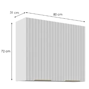 Obrazek Szafka Kuchenna Tuluza 80G-72 2F biały mat lamel