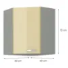 Obrazek Szafka kuchenna KARMEN 60X60 GN-72 2F (45°)