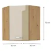 Obrazek Szafka kuchenna Artisan Cappuccino 60X60 GN-72 2F (45°)