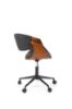 Obrazek Fotel gabinetowy Bobbin czarny/orzechowy