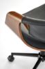 Obrazek Fotel gabinetowy Bobbin czarny/orzechowy
