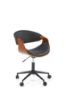 Obrazek Fotel gabinetowy Bobbin czarny/orzechowy