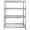 Obrazek Regał metalowy magazynowy nitowany Rims 300 180x120x45cm - 300kg/4 półki
