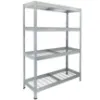 Obrazek Regał metalowy magazynowy nitowany Rims 300 180x120x45cm - 300kg/4 półki
