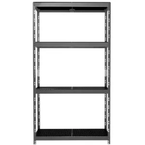 Regał metalowy magazynowy nitowany Rivet Outdoor 180x100x38 cm – 4 półki/80 kg