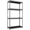 Obrazek Regał metalowy magazynowy nitowany Rivet Outdoor 180x100x38 cm – 4 półki/80 kg