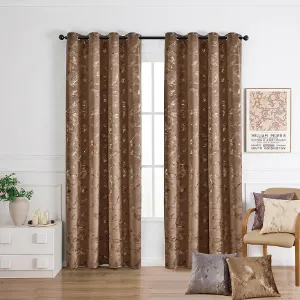 Zasłona na przelotkach GOLDY VET479/2/210GSM/140x250 brązowy