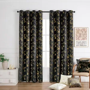 Zasłona na przelotkach KLOE VET427/6/210GSM/140x250 czarny