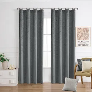 Zasłona na taśmie EMMA VET447/4/210GSM 140x250 szary