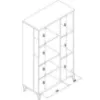Obrazek Witryna Snobi Sb06 Dąb Craft/Biel Alpejska