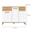 Obrazek Komoda Snobi Sb03 Dąb Craft/Biel Alpejska