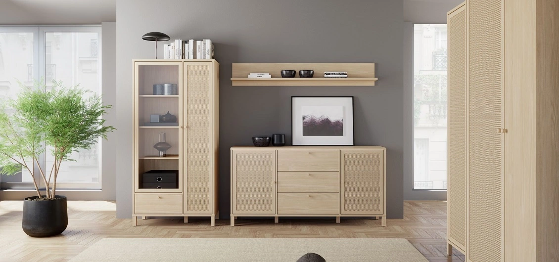 System Nortado dąb elegancja/Polyrattan