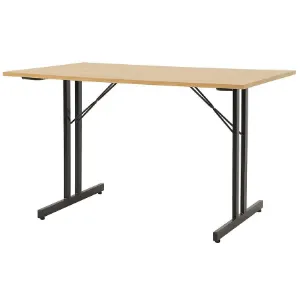 Obrazek Stół Składany Marius 9573 120 Cm naturalny/czarny