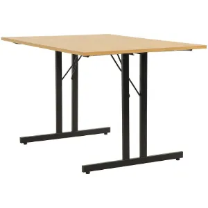 Obrazek Stół Składany Marius 9573 150 Cm naturalny/czarny