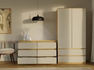 Obrazek Komoda Umo P6 120 dąb artisan/kaszmir