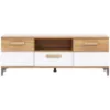 Obrazek Szafka RTV Snobi Sb01 Dąb Craft/Biel Alpejska