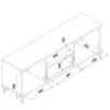 Obrazek Szafka RTV Snobi Sb01 Dąb Craft/Biel Alpejska