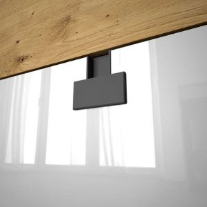 Obrazek Komoda jednodrzwiowa z szufladami Index 07 dąb artisan/biały połysk