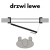 Obrazek Drzwi wewnętrzne KLEOPATRA PEŁNA 0*0 90L Dąb Sonoma L2