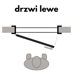 Obrazek Drzwi wewnętrzne LIZBONA PEŁNA 0*0 80L Dąb Grandson