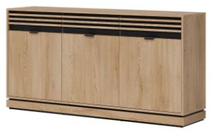 Obrazek Komoda trzydrzwiowa Ferro FE03 z trzema szufladami