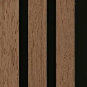 Panel lamelowy MODERN LINE NORMAL Walnut Black 12x122x2650mm