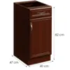 Obrazek Szafka kuchenna Sycylia D40S1 P orzech milano