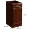 Obrazek Szafka kuchenna Sycylia D40S1 L orzech milano