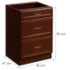 Obrazek Szafka kuchenna Sycylia D60S3 orzech milano
